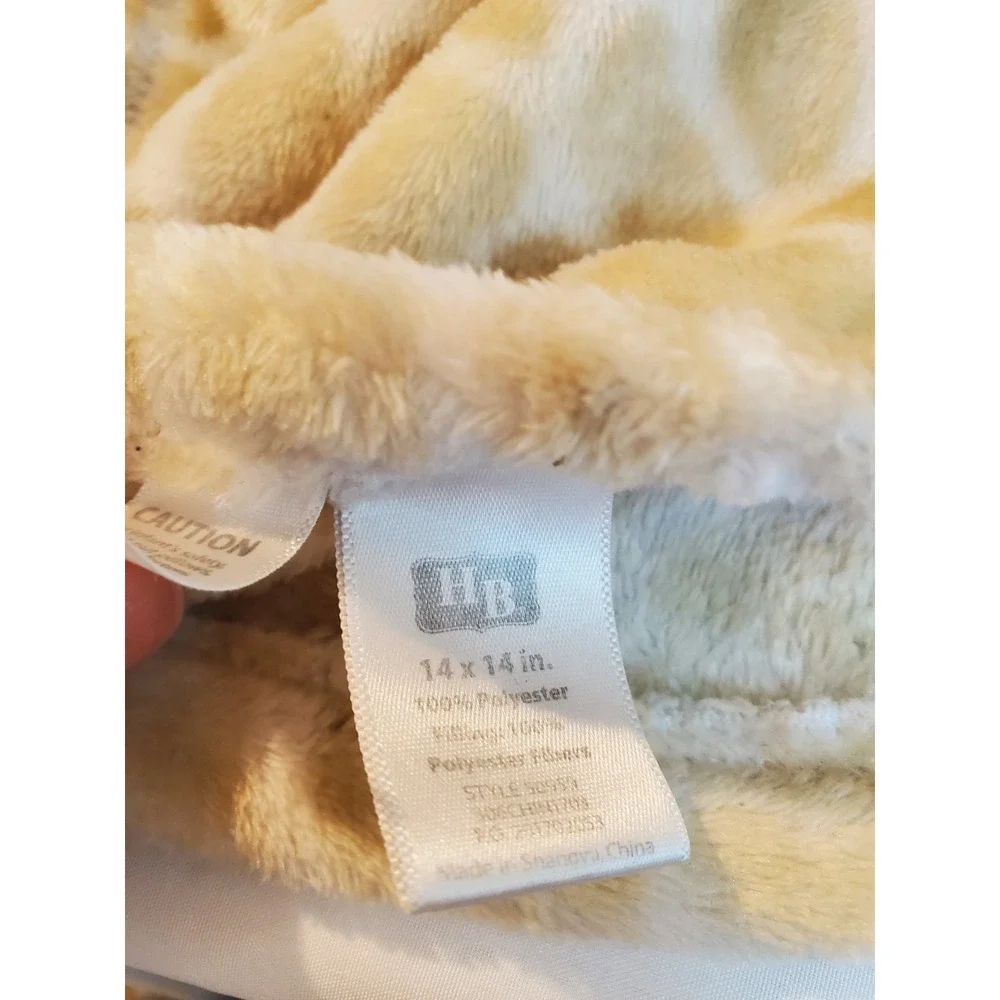 Hudson‎ Baby HB Giraffe White Tan Spot Lovey Security Blanket Soft Plush Nunu